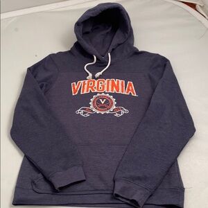 NCAA University of Virginia Cavaliers navy and orange hoodie M